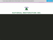 Tablet Screenshot of nationalrestoration.net
